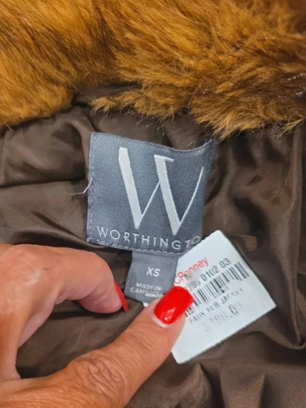Worthington Amber Faux Fur Teddy Jacket